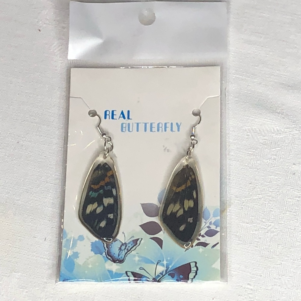 Real Butterfly Earrings